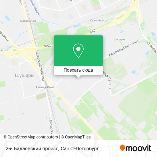 Карта 2-й Бадаевский проезд