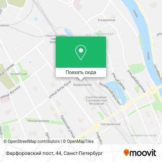 Карта Фарфоровский пост, 44