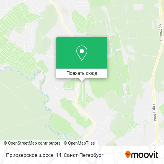 Карта Приозерское шоссе, 14