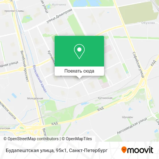 Карта Будапештская улица, 95к1