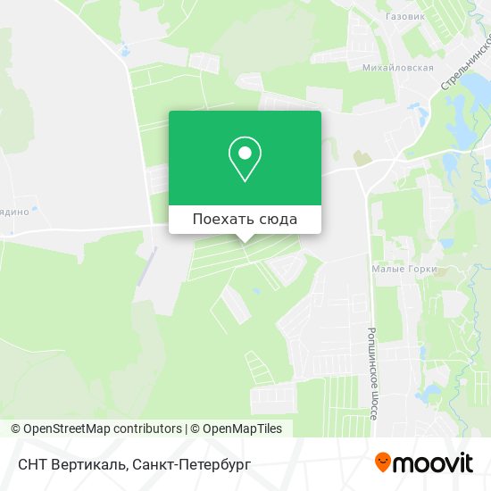Карта СНТ Вертикаль