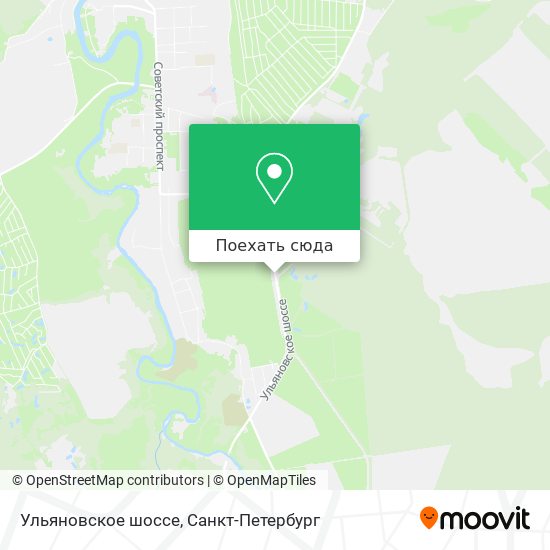Карта Ульяновское шоссе