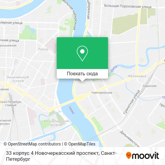Карта 33 корпус 4 Новочеркасский проспект