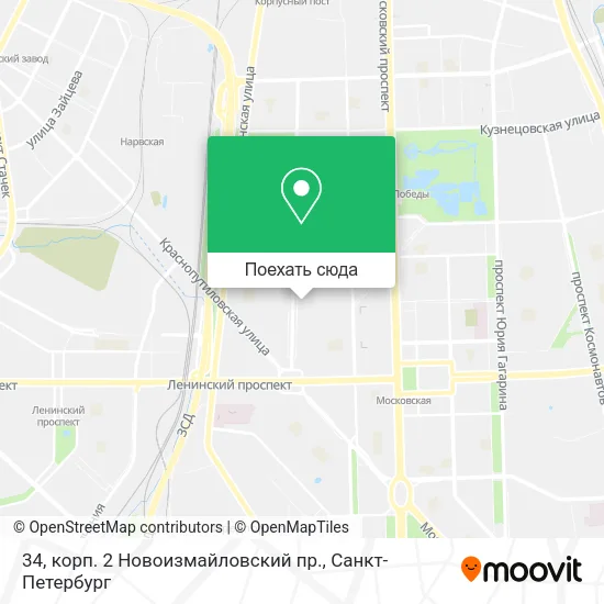Карта 34, корп. 2 Новоизмайловский пр.
