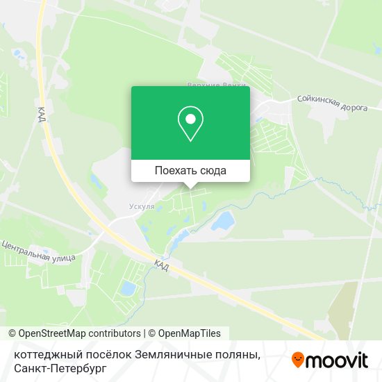 Карта коттеджный посёлок Земляничные поляны
