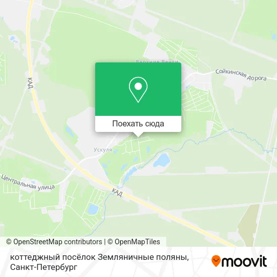 Карта коттеджный посёлок Земляничные поляны