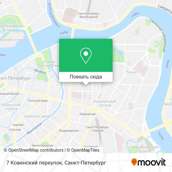 Карта 7 Ковенский переулок
