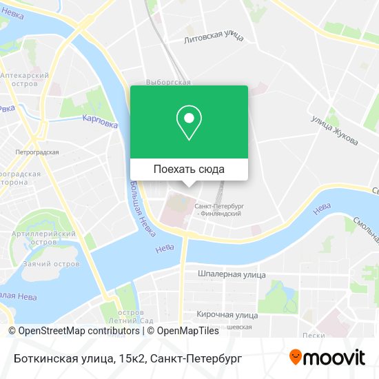 Карта Боткинская улица, 15к2