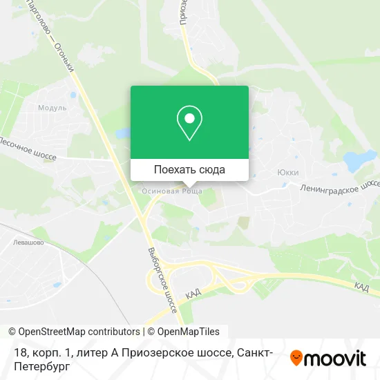 Карта 18, корп. 1, литер А Приозерское шоссе