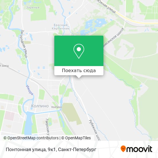Карта Понтонная улица, 9к1