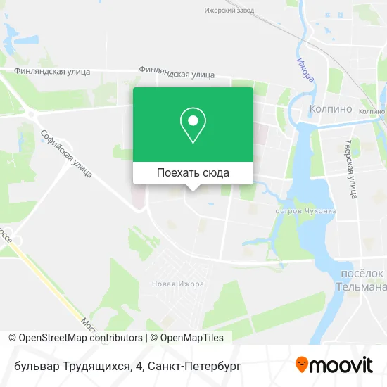 Карта бульвар Трудящихся, 4
