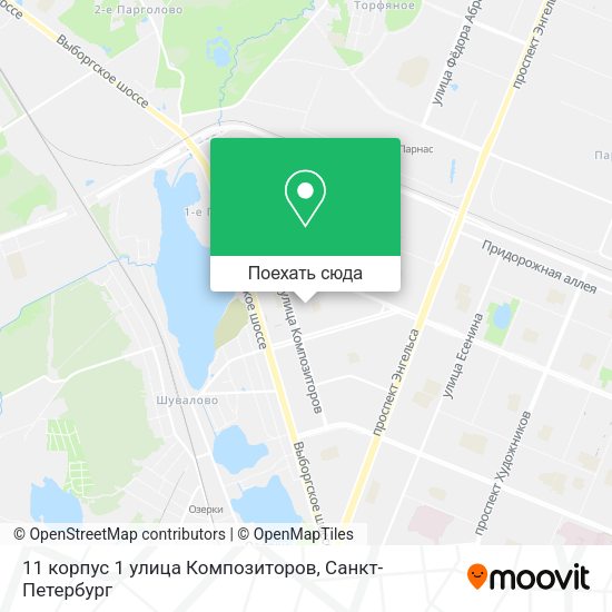 Карта 11 корпус 1 улица Композиторов