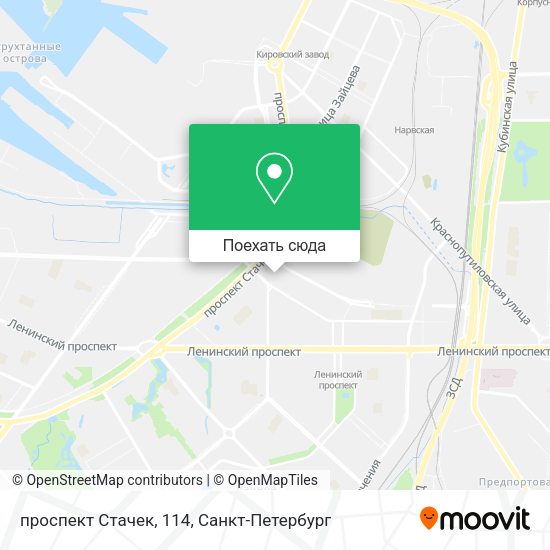 Карта проспект Стачек, 114
