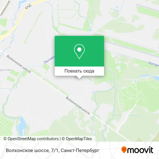 Карта Волхонское шоссе, 7/1