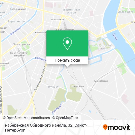 Карта набережная Обводного канала, 32