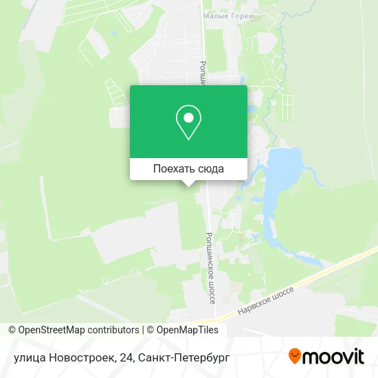 Карта улица Новостроек, 24