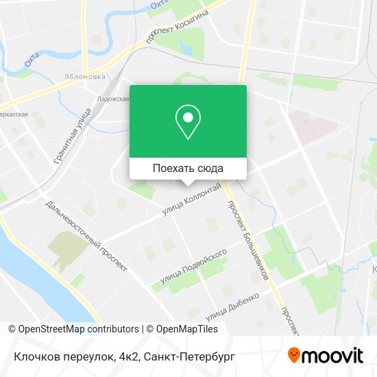Карта Клочков переулок, 4к2