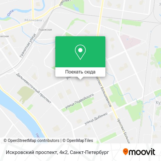 Карта Искровский проспект, 4к2