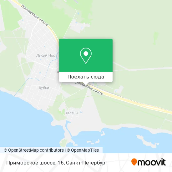 Карта Приморское шоссе, 16