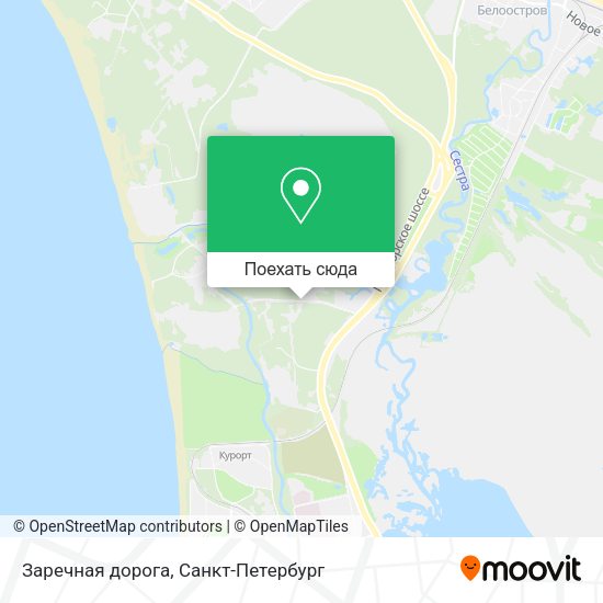 Карта Заречная дорога