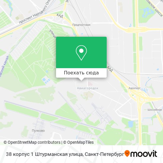 Карта 38 корпус 1 Штурманская улица