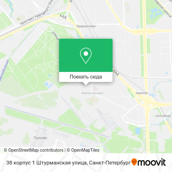 Карта 38 корпус 1 Штурманская улица