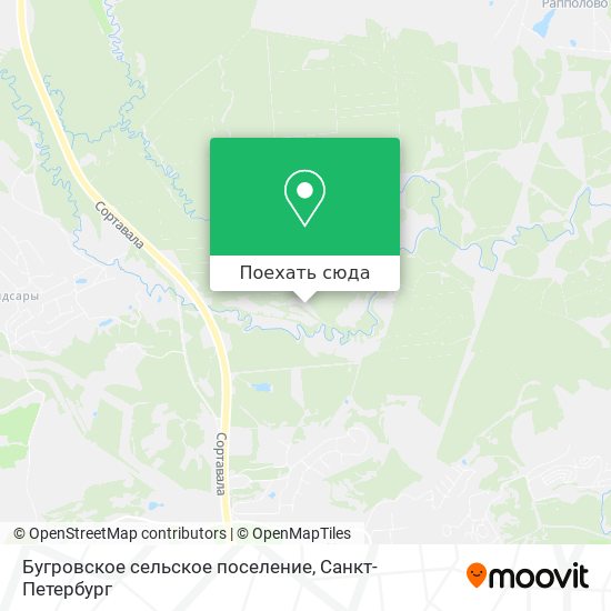 Карта Бугровское сельское поселение