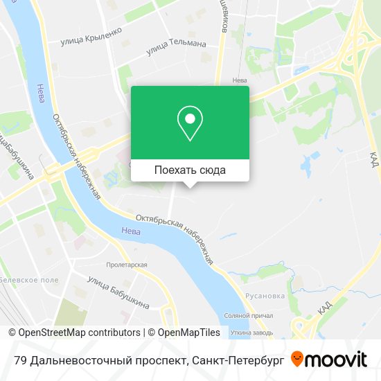 Карта 79 Дальневосточный проспект