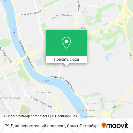 Карта 79 Дальневосточный проспект