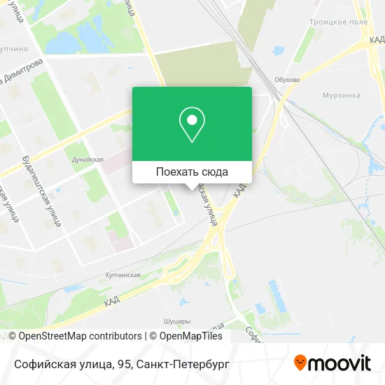 Карта Софийская улица, 95