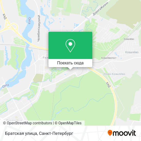 Карта Братская улица