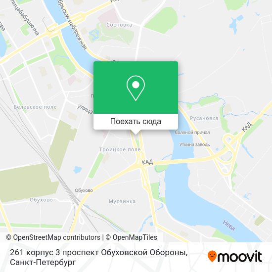 Карта 261 корпус 3 проспект Обуховской Обороны