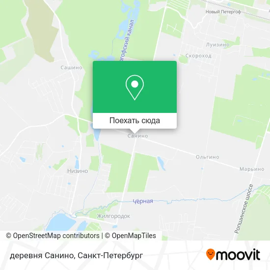 Карта деревня Санино
