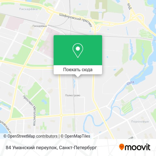 Карта 84 Уманский переулок