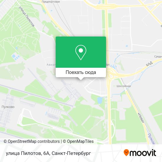 Карта улица Пилотов, 6А