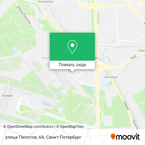Карта улица Пилотов, 6А