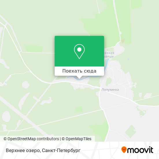 Карта Верхнее озеро
