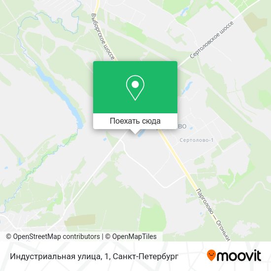 Карта Индустриальная улица, 1