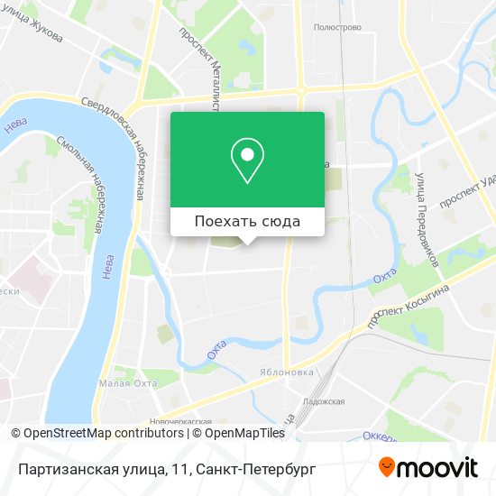 Карта Партизанская улица, 11