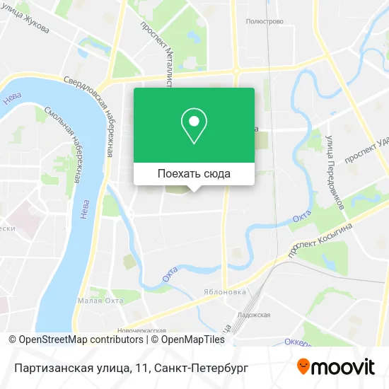 Карта Партизанская улица, 11