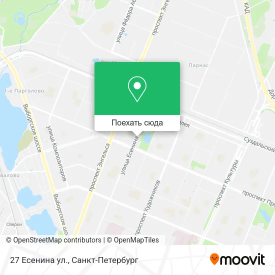 Карта 27 Есенина ул.