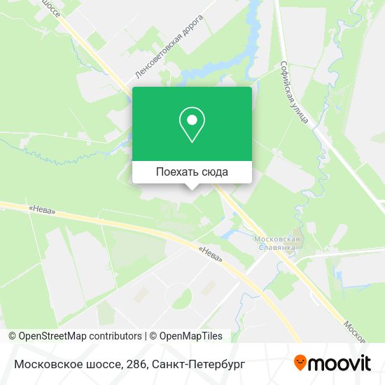 Карта Московское шоссе, 286
