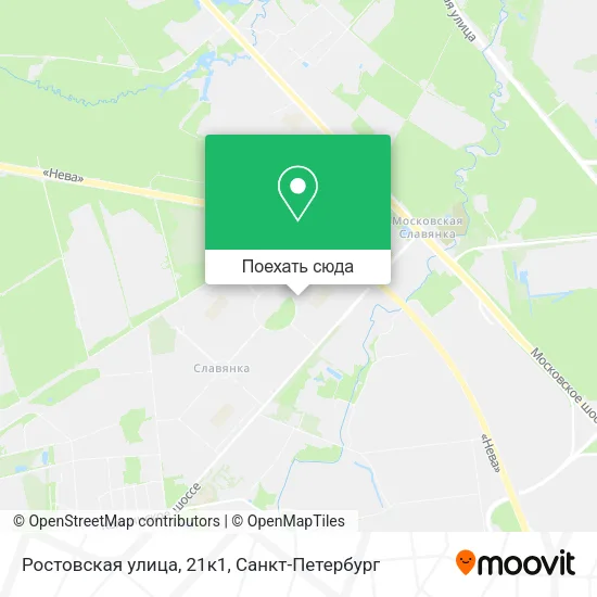 Карта Ростовская улица, 21к1