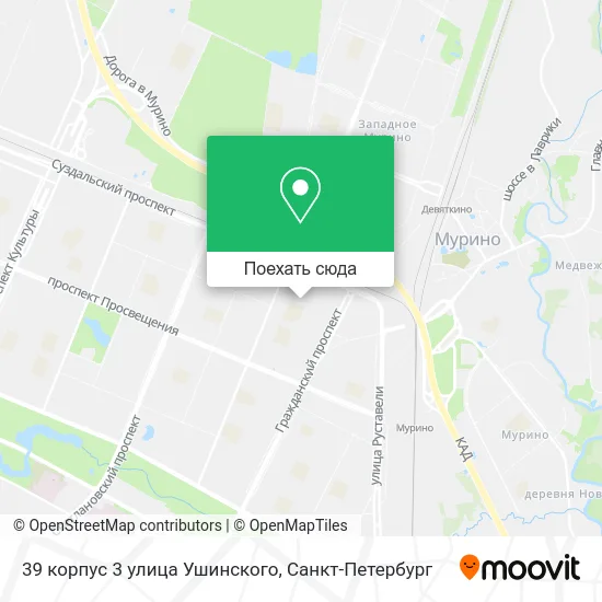 Карта 39 корпус 3 улица Ушинского