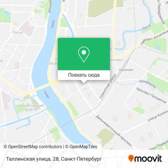 Карта Таллинская улица, 28
