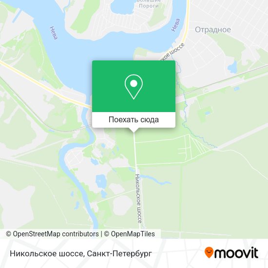 Карта Никольское шоссе