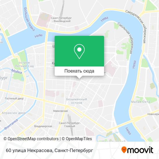 Карта 60 улица Некрасова