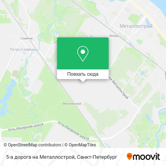 Карта 5-а дорога на Металлострой