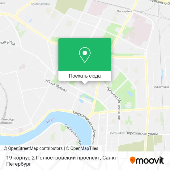 Карта 19 корпус 2 Полюстровский проспект