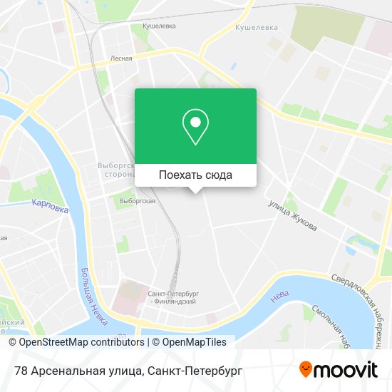 Карта 78 Арсенальная улица